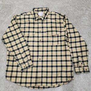 C.C. Filson Alaskan Guide Heavy Flannel Shirt Men’s Sz XXL Black & yellow plaid
